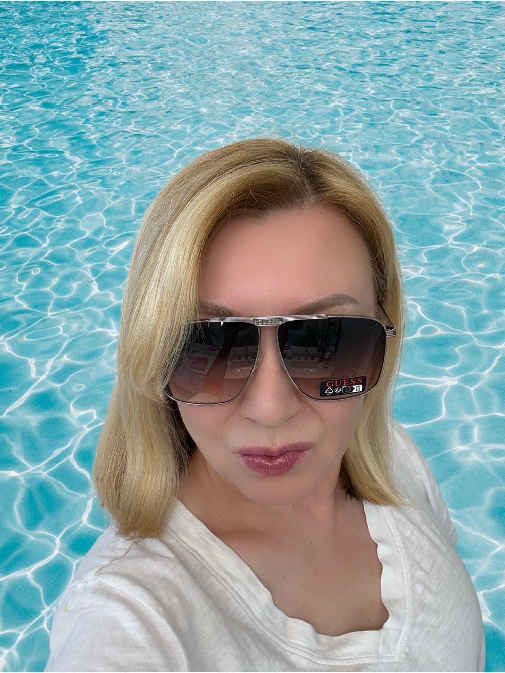GUESS Aviator Sunglasses in GRADIENT Brown NWOT - Picture 13 of 13